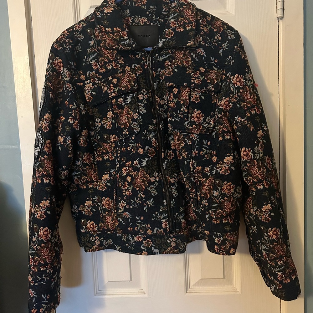BlankNYC Flower Bomber Jacket